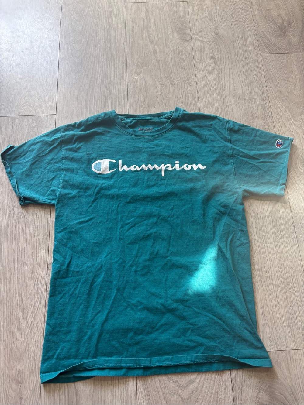 Champion Teal Script Logo T-Shirt